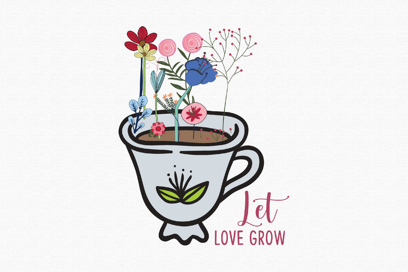 Let Love Grow Sublimation Sublimation Rupkotha 