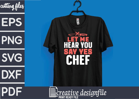 let me hear you say yes chef SVG farhad farhad 