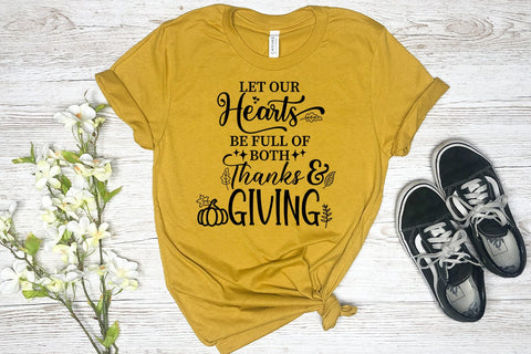 Let Our Hearts Be I Thanksgiving Decor SVG I Fall Sign SVG SVG Happy Printables Club 