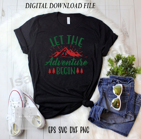 Let the adventure begin svg, Christmas Adventure svg, Merry Christmas cricut, Christmas t shirt SVG Isabella Machell 