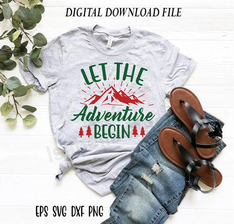 Let the adventure begin svg, Christmas Adventure svg, Merry Christmas cricut, Christmas t shirt SVG Isabella Machell 