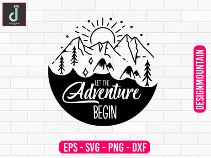 Let the adventure begin svg design SVG Alihossainbd 