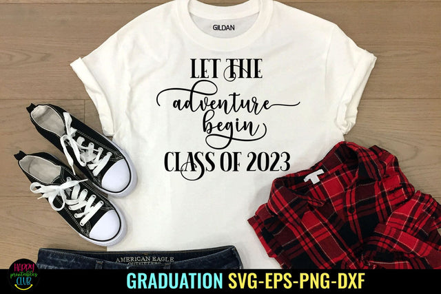 Let The Adventure I Class of 2023 SVG I Graduation 2023 SVG SVG Happy Printables Club 