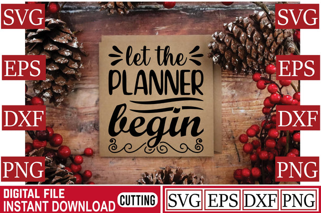 Let The Planner Begin SVG Craftlabsvg24 