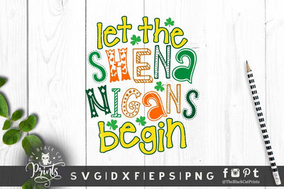 Let the Shenanigans begin cut file SVG TheBlackCatPrints 