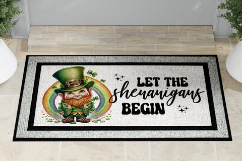 Let The Shenanigans Begin Door Mat Sublimation PNG Sublimation BijouBay 