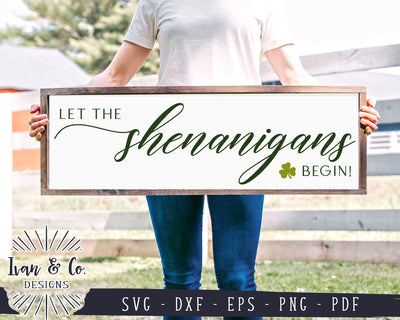 Let the Shenanigans Begin SVG Files | Clover SVG | St. Patrick's Day SVG | Cricut | Silhouette | Commercial Use | Digital Cut Files (1109058897) SVG Ivan & Co. Designs 