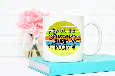 Let the Summer Fun I Summer Sublimation I Beach Sublimation Sublimation Happy Printables Club 