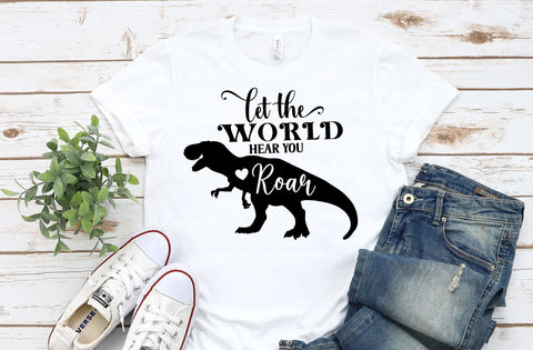 Let The World Hear You Roar SVG, Dinosaur SVG SVG MD mominul islam 
