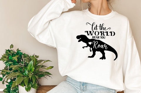 Let The World Hear You Roar SVG, Dinosaur SVG SVG MD mominul islam 