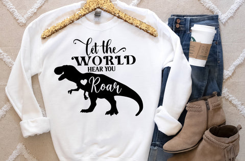 Let The World Hear You Roar SVG, Dinosaur SVG SVG MD mominul islam 