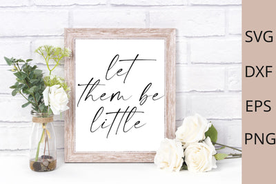 Let them be little Svg SVG Chamsae Studio 
