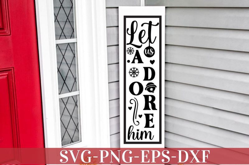 Let us adore him SVG, Let us adore him SVG DESIGNISTIC 