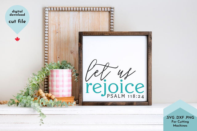Let us Rejoice - Easter Cut File SVG Lettershapes 