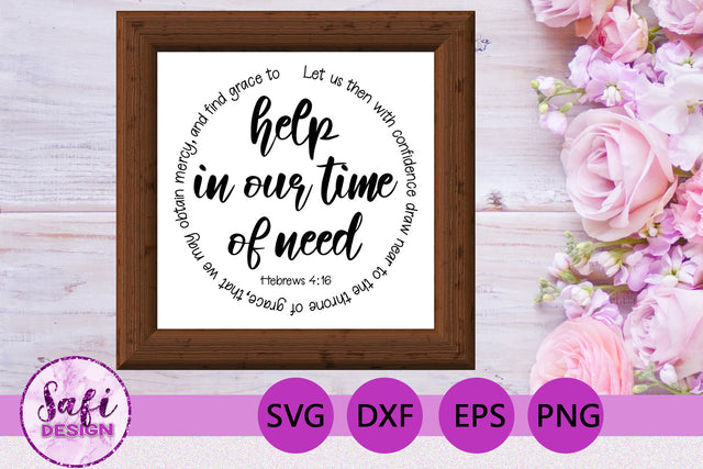 Let Us Then Bible Verse SVG SVG Safi Design 