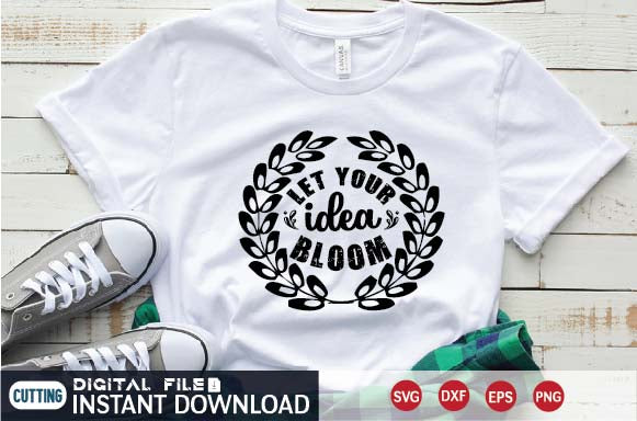 let your idea bloom SVG designer krishna 
