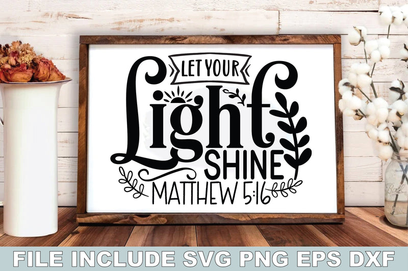 Let Your Light Shine Matthew SVG Ariyan 