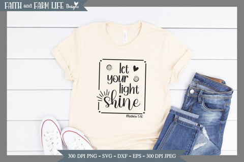 Let your light Shine SVG Designs by Jolein 