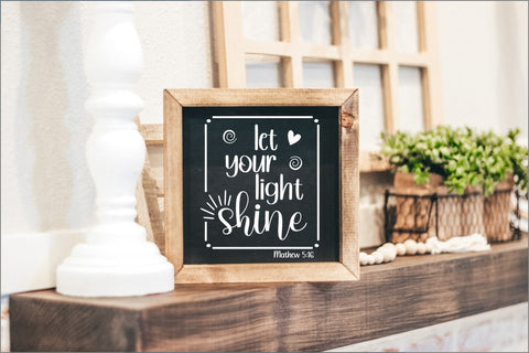 Let your light Shine SVG Designs by Jolein 