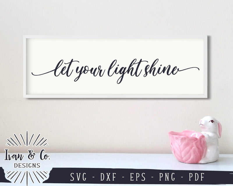 Let Your Light Shine SVG Files | Christian | Matthew 5:16 | Bible Verse ...