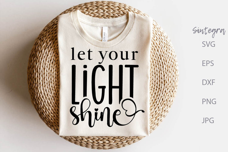 Let Your Light Shine SVG Free For Commercial Use - So Fontsy