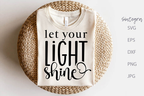 Let Your Light Shine SVG Free For Commercial Use SVG Sintegra 