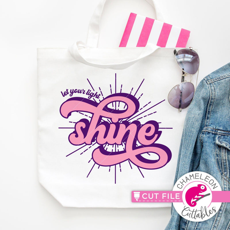 Let your light shine svg png dxf SVG Chameleon Cuttables 
