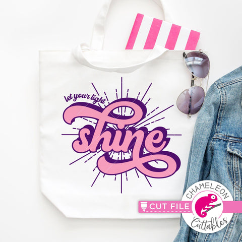 Let your light shine svg png dxf SVG Chameleon Cuttables 