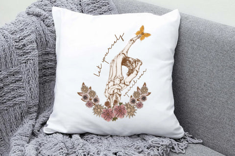 Let Yourself Spirit Soar Skeleton Hand Sublimation Sublimation Jagonath Roy 