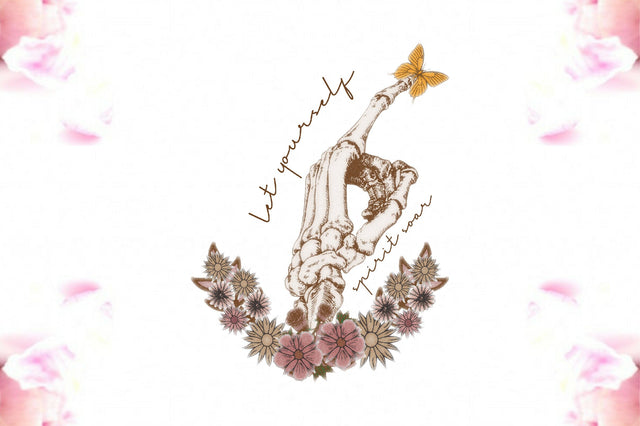 Let Yourself Spirit Soar Skeleton Hand Sublimation Sublimation Jagonath Roy 