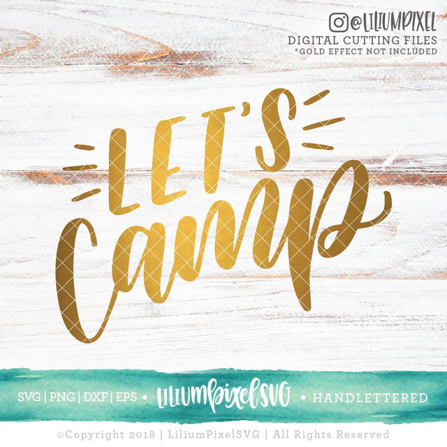 Let's Camp SVG Lilium Pixel SVG 