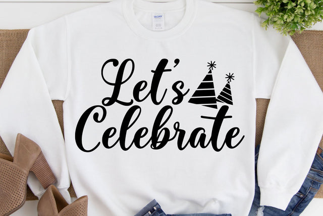 Let's Celebrate SVG, PNG, DXF | New Year Design SVG RedFoxDesignsUS 