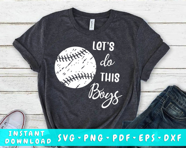 Let's Do This Boys Baseball SVG SVG HappyDesignStudio 