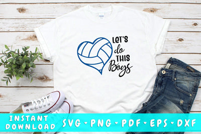 Let's Do This Boys Volleyball SVG SVG HappyDesignStudio 