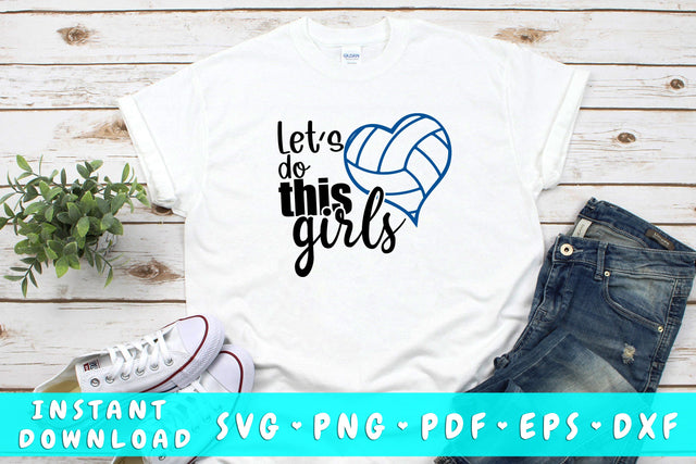 Let's Do This Girls Volleyball SVG SVG HappyDesignStudio 