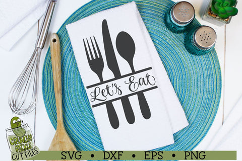 Let's Eat Kitchen SVG File SVG Crunchy Pickle 