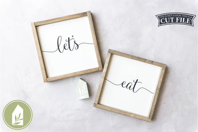 Let's Eat SVG | Farmhouse Kitchen SVG SVG LilleJuniper 