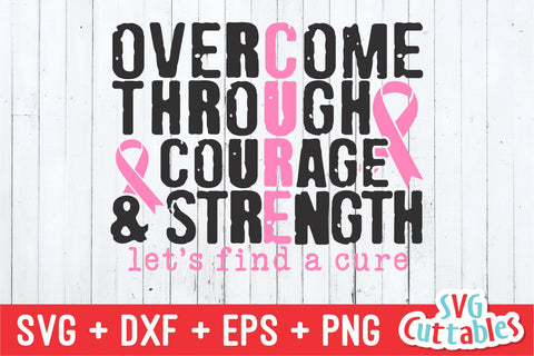 Let's Find A Cure | Breast Cancer Awareness | SVG Cut File SVG Svg Cuttables 