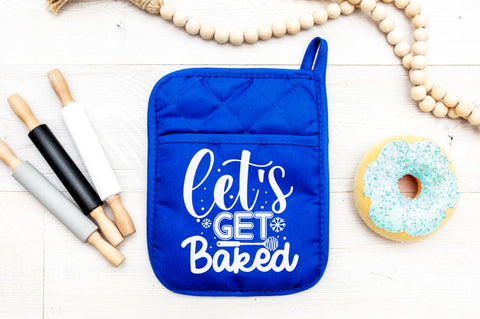 Let's get baked, Christmas pot Holder Design SVG DESIGNISTIC 