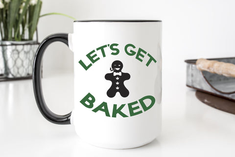 Let's Get Baked Gingerbread Man Adult Marijuana SVG Design | So Fontsy SVG Crafting After Dark 