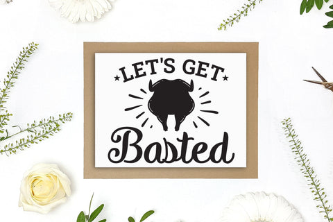Let's Get Basted, Thanksgiving Sign SVG SVG CraftLabSVG 