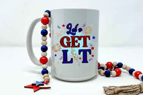 Let's Get Lit Patriotic Sublimation I July 4 Independence Sublimation Happy Printables Club 
