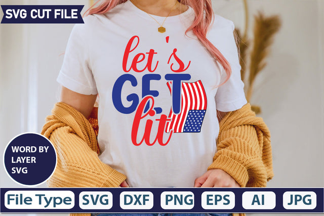 Let's Get Lit Svg Cut File,SVGs,quotes-and-sayings,food-drink,mini-bundles,print-cut,on-sale, SVG DesignPlante 503 