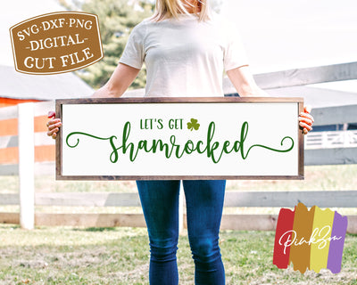 Let's Get Shamrocked SVG Files | St Patrick's Day Svg | Shamrock Svg | Clover Svg | Commercial Use | Cricut | Silhouette | Digital Cut Files (1109366017) SVG PinkZou 