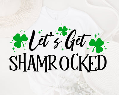 Let's Get Shamrocked Svg, St. Patrick's Day Svg, St. Patrick Png, St Paddys Day Svg, Lets Get Lucked Up, Clover Svg, Irish svg, Shamrock svg SVG Fauz 