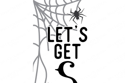 Let's Get Spooky SVG | Halloween SVG | Vertical SVG | Porch Sign | Spider Webs svg | dxf and more! SVG Diva Watts Designs 