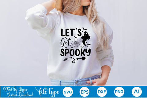 Let's Get Spooky SVG SVGs,Quotes and Sayings,Food & Drink,On Sale, Print & Cut SVG DesignPlante 503 