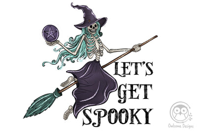 Let's Get Spooky Witch Sublimation Design Sublimation LAM HOANG THUY 