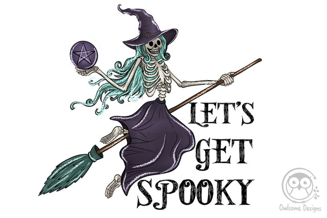 Let's Get Spooky Witch Sublimation Design Sublimation LAM HOANG THUY 