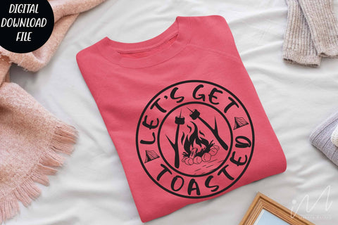 Let's get toasted svg, camp fire svg, camping t shirt svg, Happy camper svg, outdoor adventure svg SVG Isabella Machell 